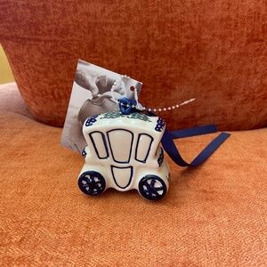 Polish Pottery Carriage Ornament, New